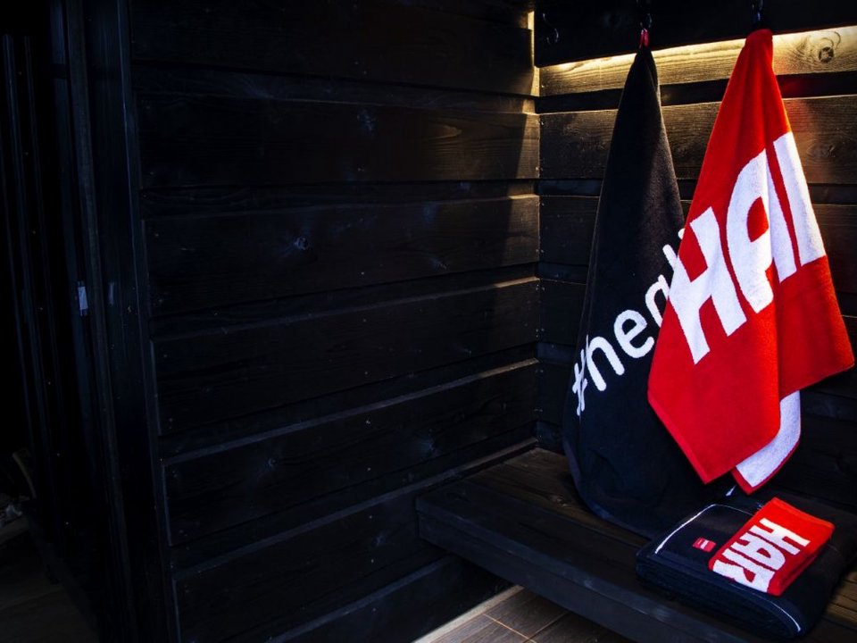 Harvia handdoek 70,0 × 140 cm rood