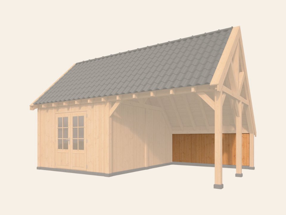 Verticale Wand Wisselsponning Type F Red Class Wood 300 × 140 cm