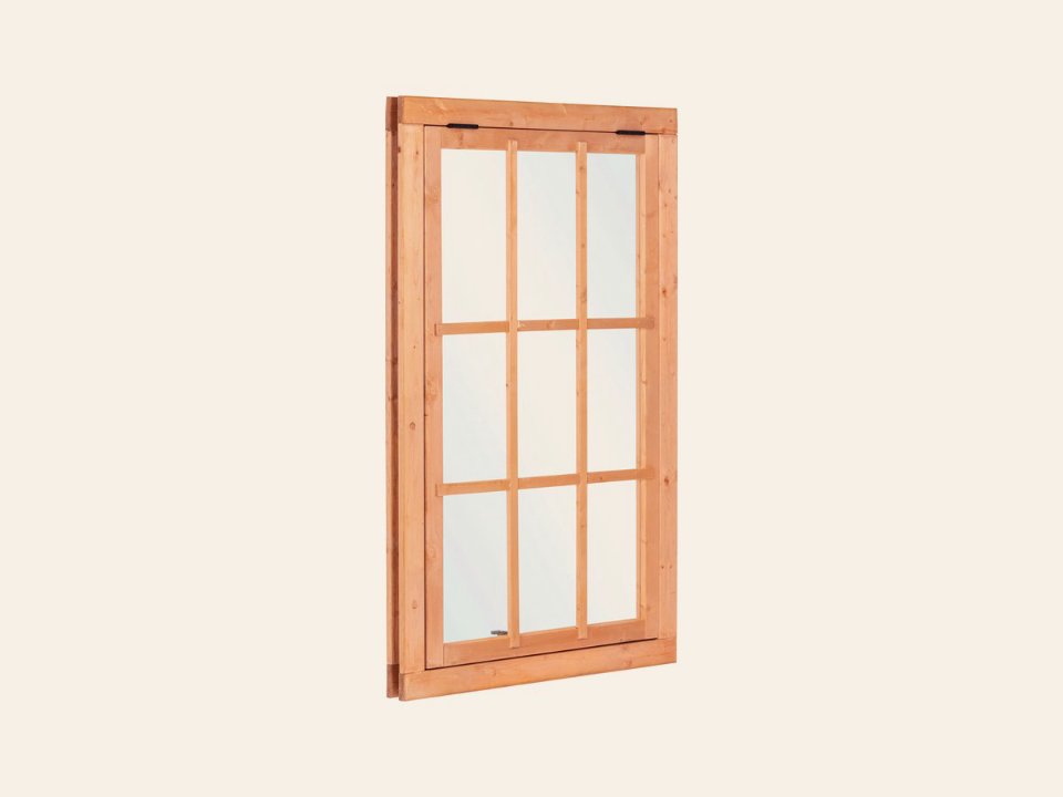 Red Class Wood uitzetraam, 9-ruits Uitzetraam B1000 x H1554 mm buitenmaat