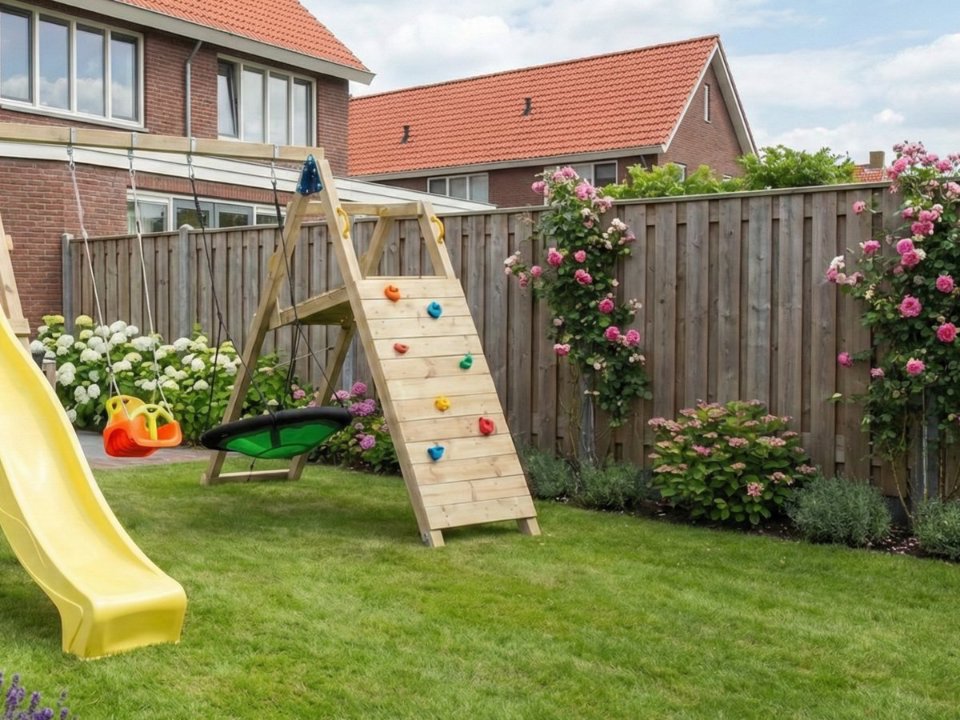 Aanbouwschommel speeltoestel Challenger, geschaafd