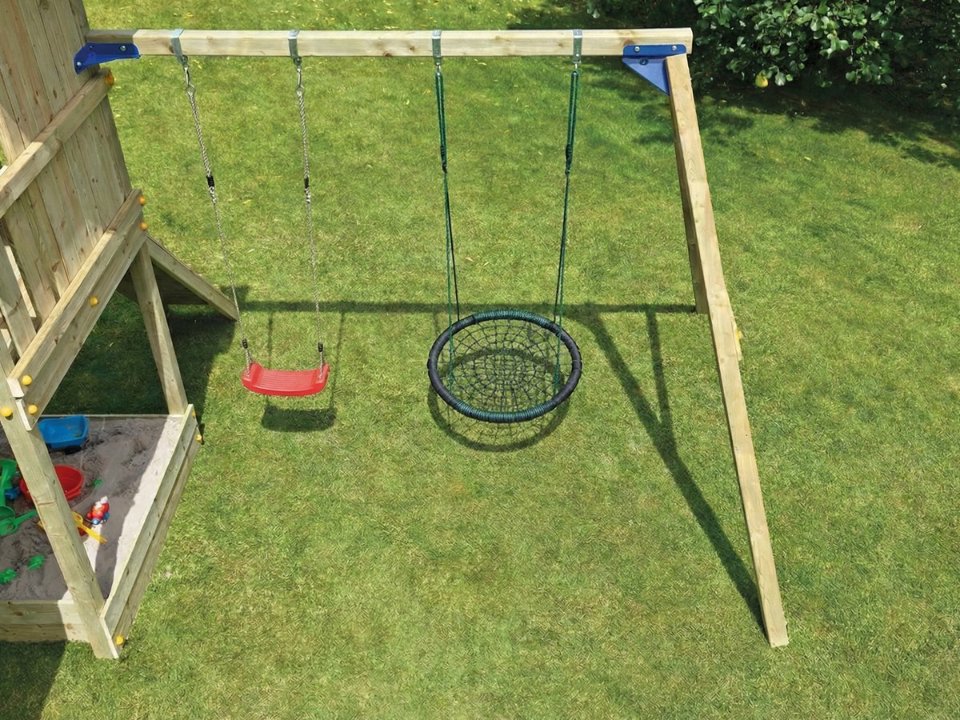 Aanbouwschommel speeltoestel Swing, geschaafd