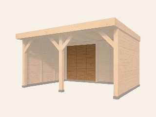 DHZ Rijssen Wand module Type B onbehandeld 250 × 224 cm