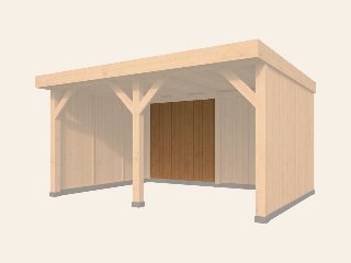 DHZ Rijssen vertikale wand module Type B 250 × 224 cm onbehandeld