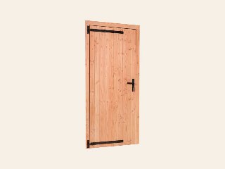 Red Class Wood enkele dichte deur, LD Enkele deur B1000 x H2050 mm buitenmaat