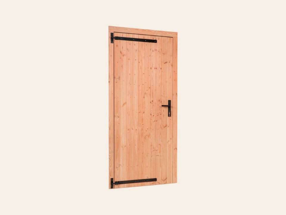 Red Class Wood enkele dichte deur, LD Enkele deur B1000 x H2050 mm buitenmaat