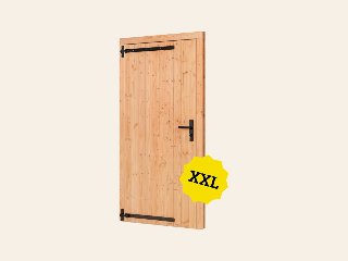 Douglas enkele dichte deur XXL B1200xH2150mm buitenmaat, linksdraaiend