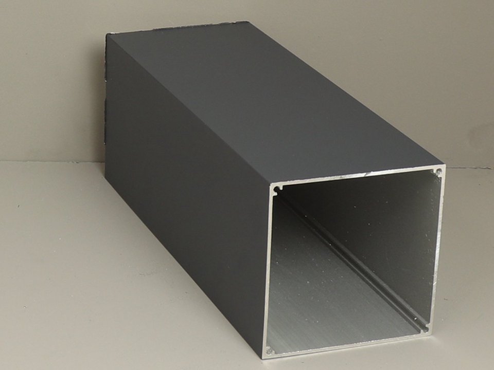 Alu. Fundatiekoker 11.0 × 11.0 × 600cm antraciet