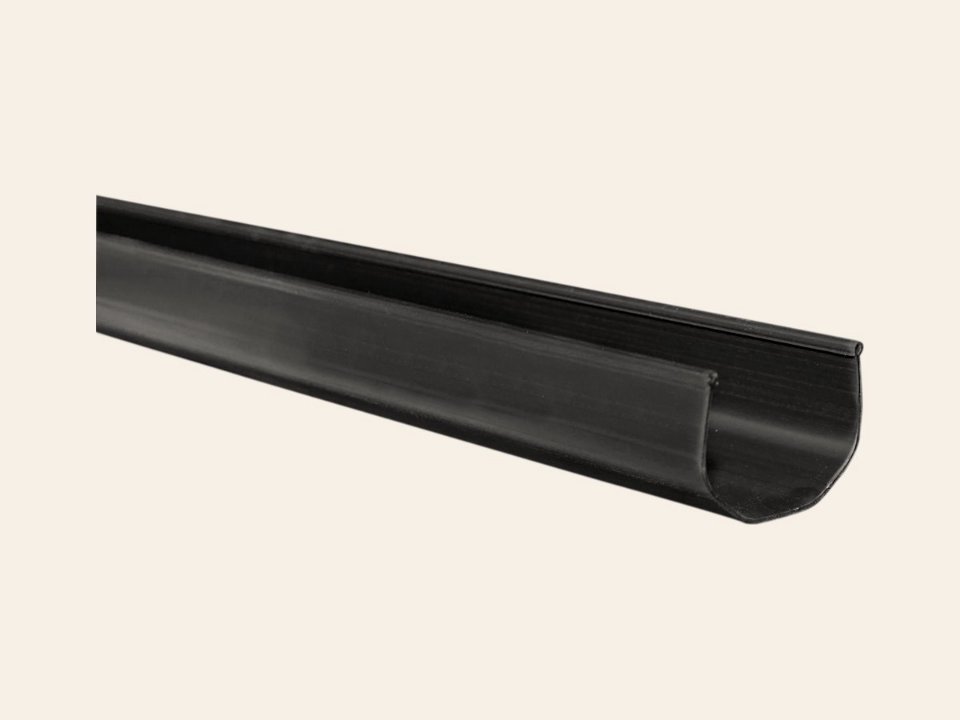 Kunststof minigoot Bakgoot 65 mm - 200 cm zwart