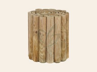 Rolborder Ø 5 x diverse hoogtes x 250 cm – Groen Geïmpregneerd