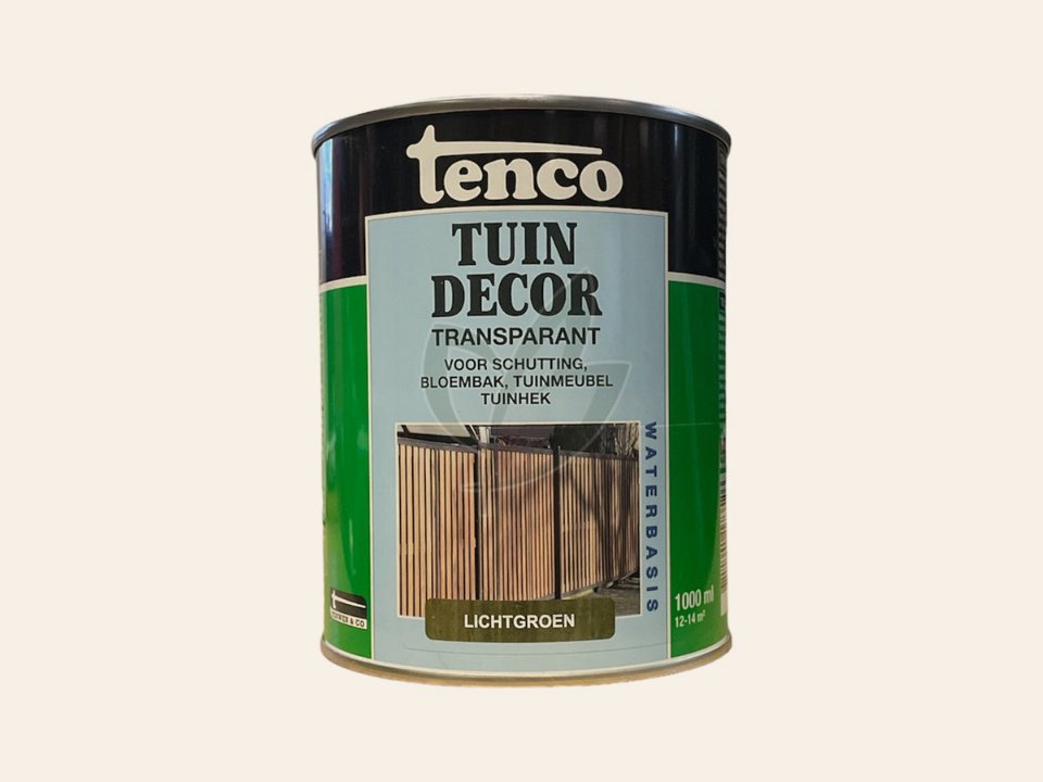 Tenco tuindecor transparante beits Lichtgroen Div