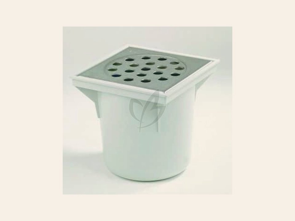 ABS Vloerput 200x200mm 75mm