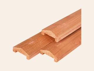 Red Class Wood vuren afdekkap 3,5 × 8,5 × 180 cm, geïmpregneerd, geschaafd, piramide