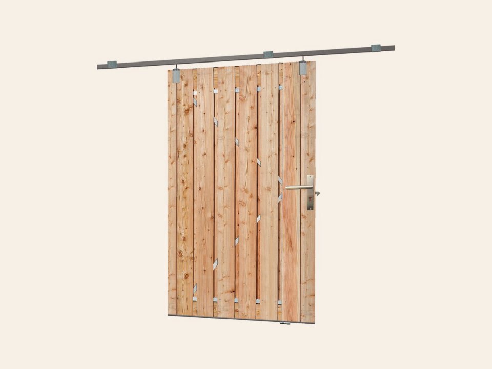 Tuindeur schuifsysteem douglas H195 × 130 cm