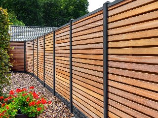 Tuinscherm Prinsenbeek, bangkirai hardhout, RVS-geschroefd, 40-planks (36+4) 180 × 180 cm