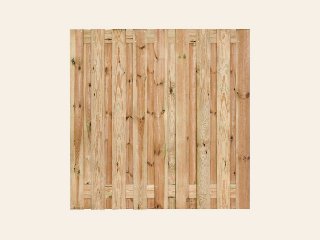 Tuinscherm Vasse, groen geïmpregneerd grenen, RVS-geschroefd, 19-planks (17+2) 180 × 180 cm
