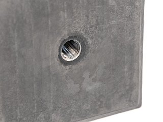 Berton betonpoer 18,0 × 18,0 × 50,0 cm, antraciet, M20-bus