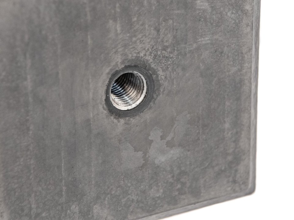 Berton betonpoer 18,0 × 18,0 × 50,0 cm, antraciet, M20-bus