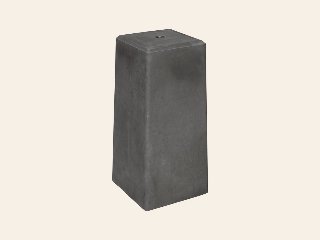 Berton betonpoer (23,0 × 23,0) > (20,0 × 20,0) x 50,0 cm, antraciet, M20-bus, XL