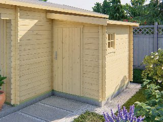 Blokhut Toilet kit annexe, 28 mm