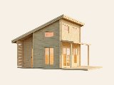 Sauna huis Kokkola, 70 mm, onbehandeld, foto 2