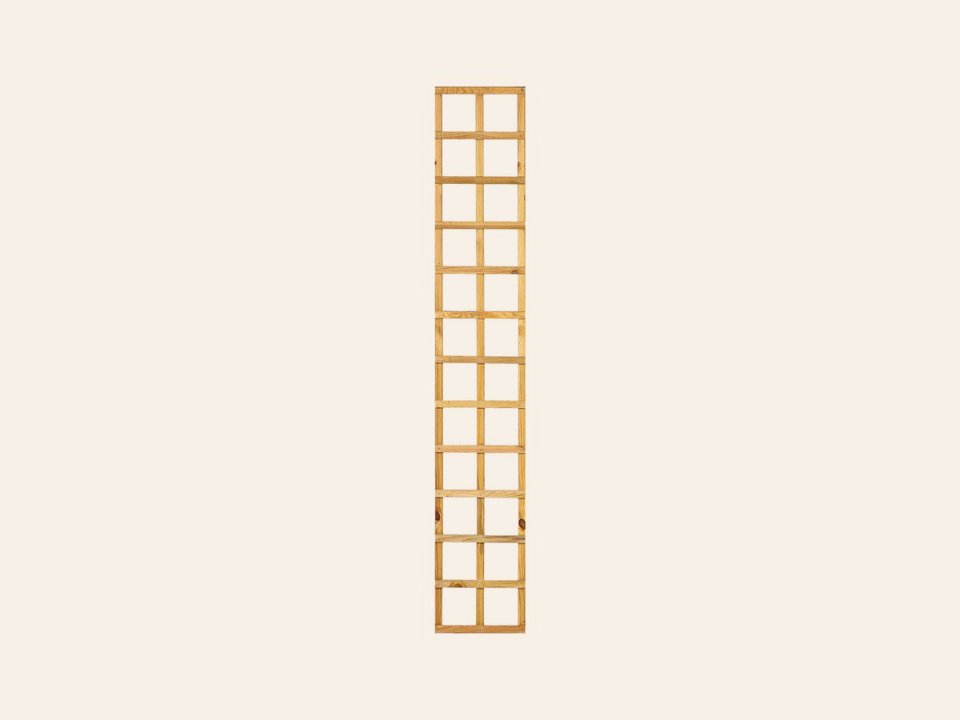 Trellis recht, lamel 1,3 × 2,5 cm grenen groen geïmpregneerd H180 x B30 cm