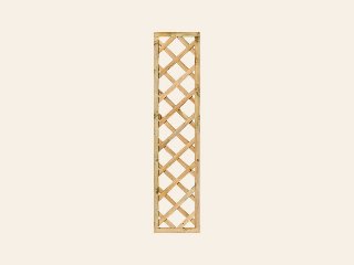 Trellis met lijst, diagonale lamellen grenen groen geïmpregneerd