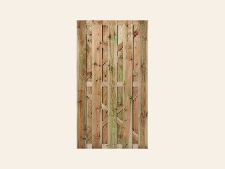 Tuindeur Hoogeveen grenen groen geïmpregneerd 180 × 100 cm