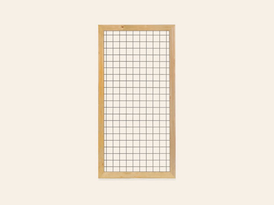 Gaaselement vuurverzinkt maaswijdte 7,5 × 7,5 cm met robuust kader grenen groen geïmpregneerd 4,4 × 6,8 cm H180 x B90 cm