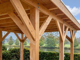 Carport Lemmer douglas fijnbezaagd 450 × 600 cm