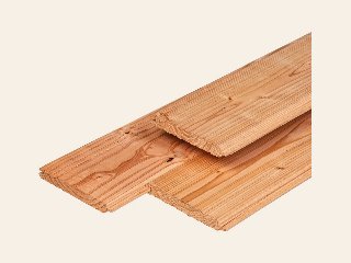 Veranda dakbeschot 400 × 300 cm geschaafd douglas