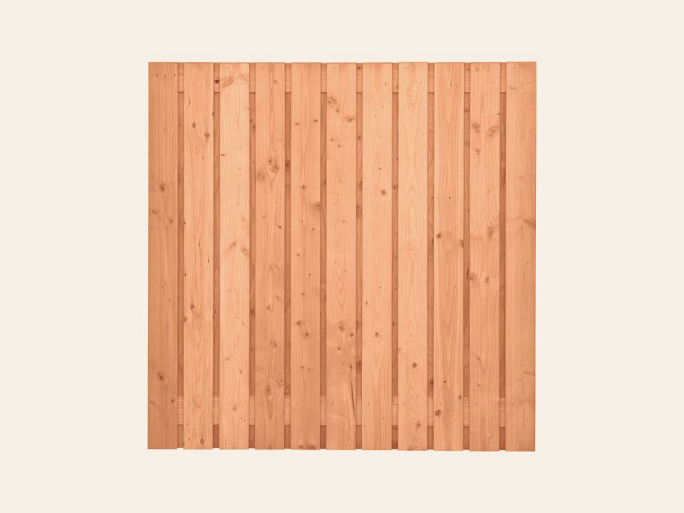 Tuinscherm Harz, douglas, RVS-geschroefd, 23-planks (21+2) 180 × 180 cm