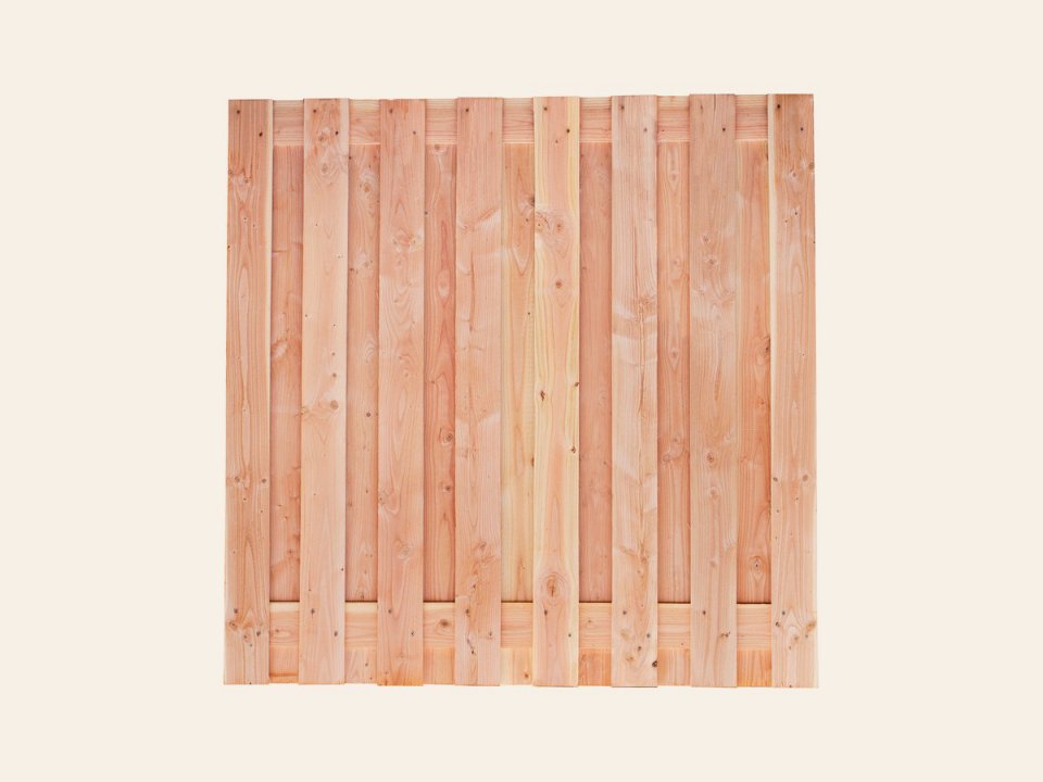 Tuinscherm Winterberg, douglas, RVS-geschroefd, 17-planks (15+2) 180 × 180 cm