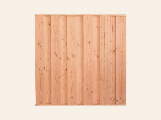 Tuinscherm Saarland, douglas, RVS-geschroefd, 11-planks 180 × 180 cm
