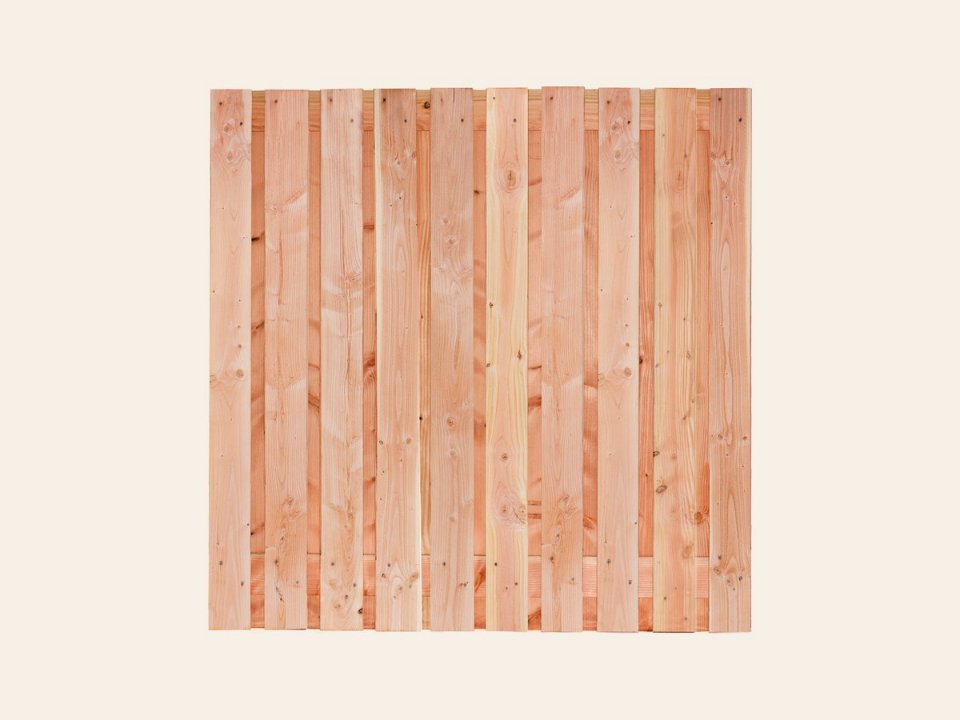 Tuinscherm Sölden, douglas, RVS-geschroefd, 21-planks (19+2) 180 × 180 cm