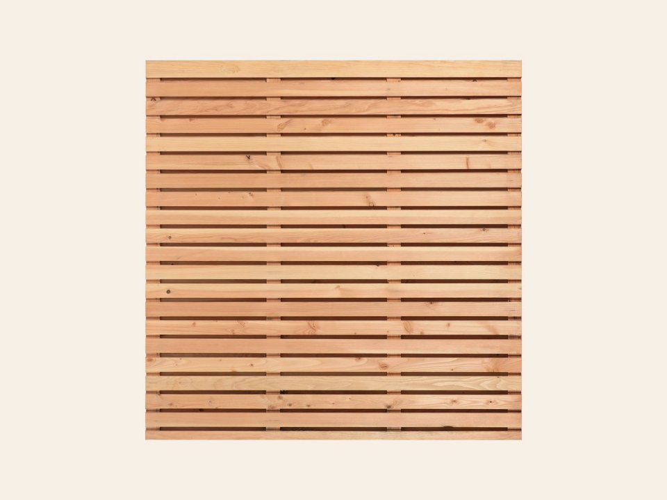Tuinscherm Villach, douglas, RVS-geschroefd, 40-planks (36+4) 180 × 180 cm
