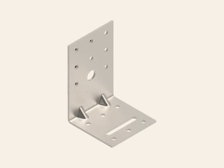 Hoeksteun 75 × 60 × 60 × 2,0 versterkt 6 × 40 CE
