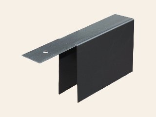 Krimp/Uitzet aanvulprofiel 100 mm zwart gepoedercaot