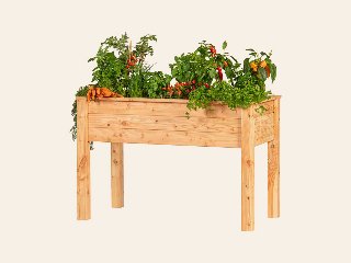 Verhoogde moestuinbak, lariks B120 x D60 x H80 cm