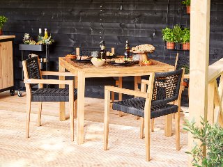 Tuintafel teak 100 × 100 cm