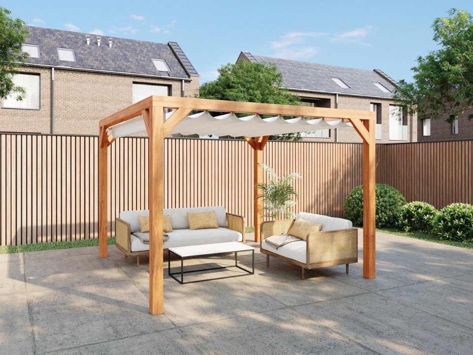 Red Class Wood pergola 324 × 424 cm