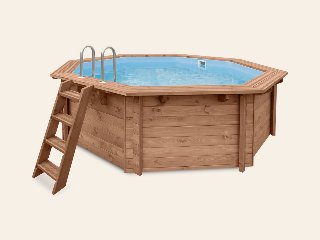 Luxe houten zwembad Cabana Beach 434 × 401 × 116 cm