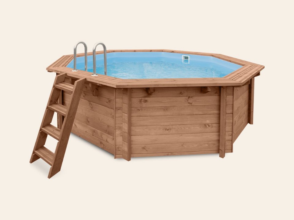 Luxe houten zwembad Cabana Beach 434 × 401 × 116 cm