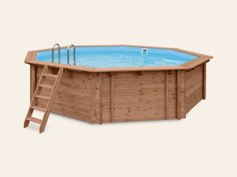 Luxe houten zwembad Kokomo Beach 560 × 517 × 129 cm