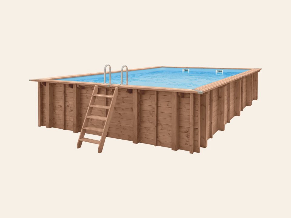 Luxe houten zwembad Playa Forti 834 × 492 × 136 cm