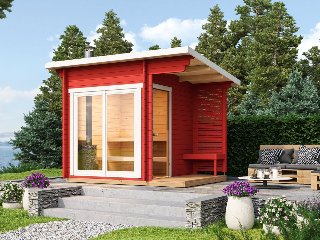 Sauna huis Tampere XS, 40 mm, onbehandeld