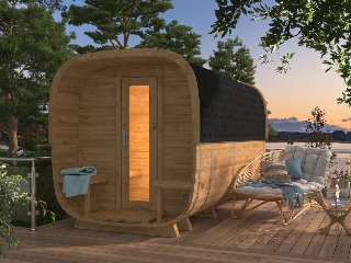Sauna cube Rovaniemi 390 cm, 42 mm, Thermowood