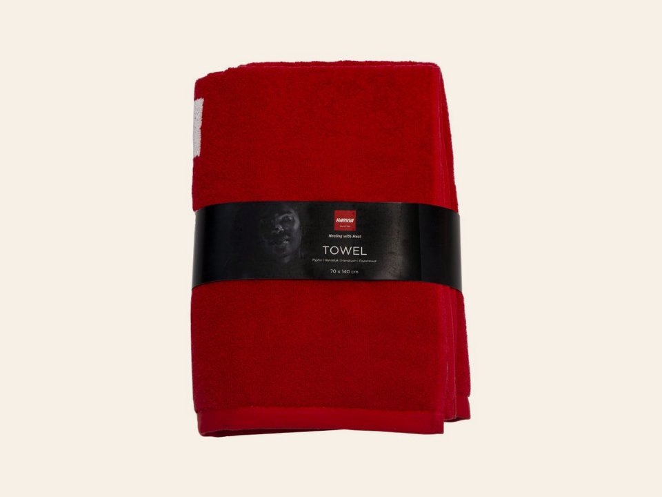 Harvia handdoek 70,0 × 140 cm rood