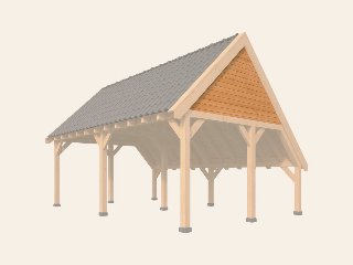 Wandmodule topgevel kapschuur xxl- zweeds rabat Red Class Wood