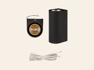 Wand spots, set van 2 stuks (incl. kabels en splitter)