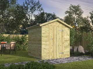 Tuinhuis Boudewijn vuren groen geïmpregneerd